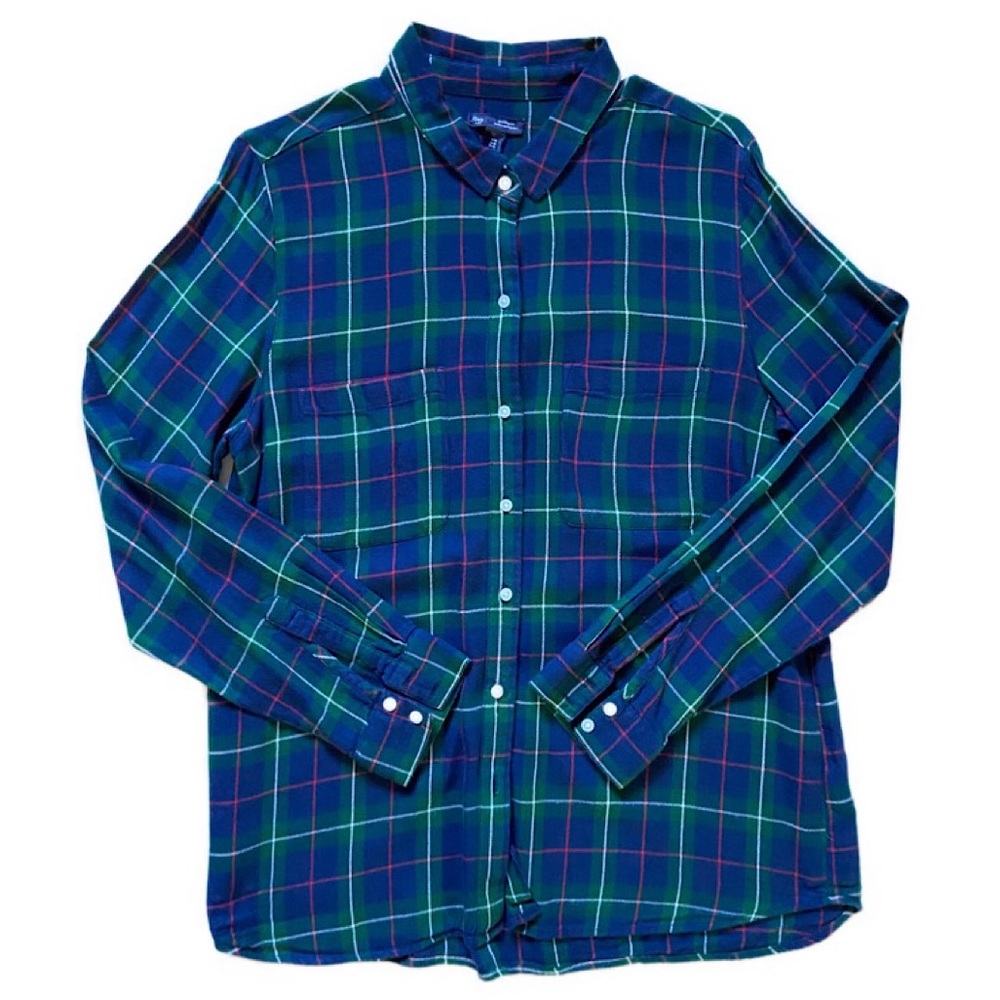 Gap Boyfirend Fit Plaid Shirt